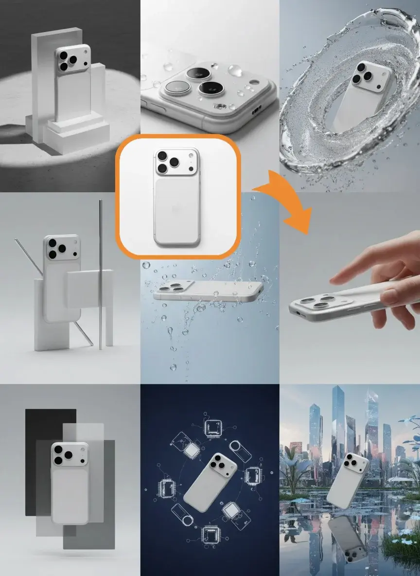 AI 产品图示例:高质量电商产品图套系